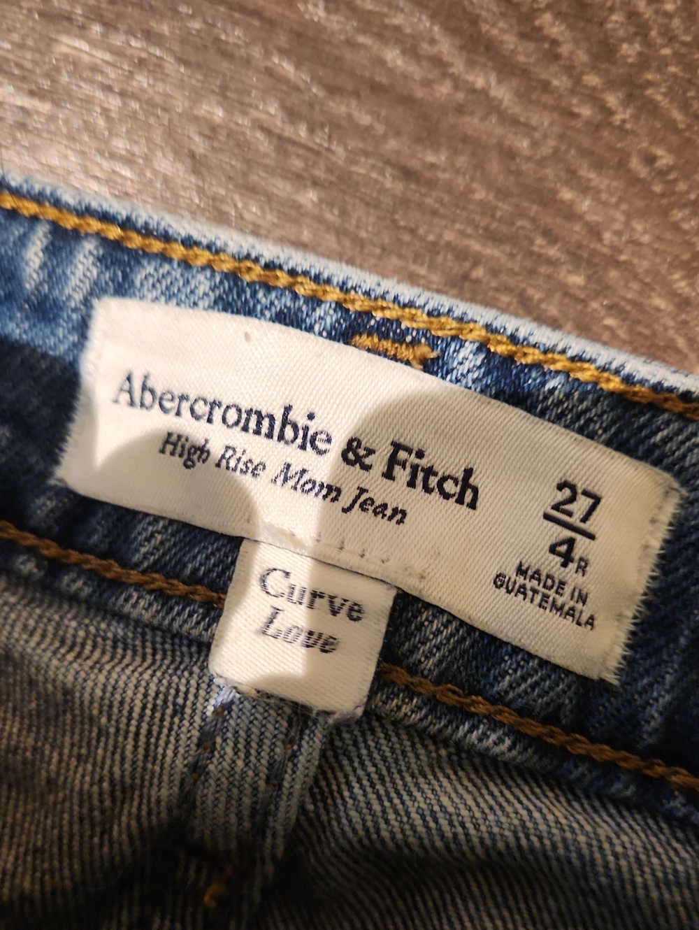 ❤️ ABERCROMBIE & FITCH CURVE LOVE HIGH RISE MOM JEANS, DISTRESSED, 4 (27) - Picture 6 of 11